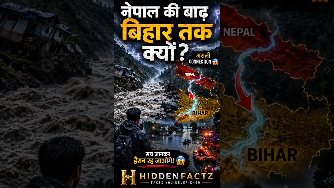 नेपाल की बाढ़ बिहार तक कैसे पहुँच गई? 😱 असली वजह ये है!