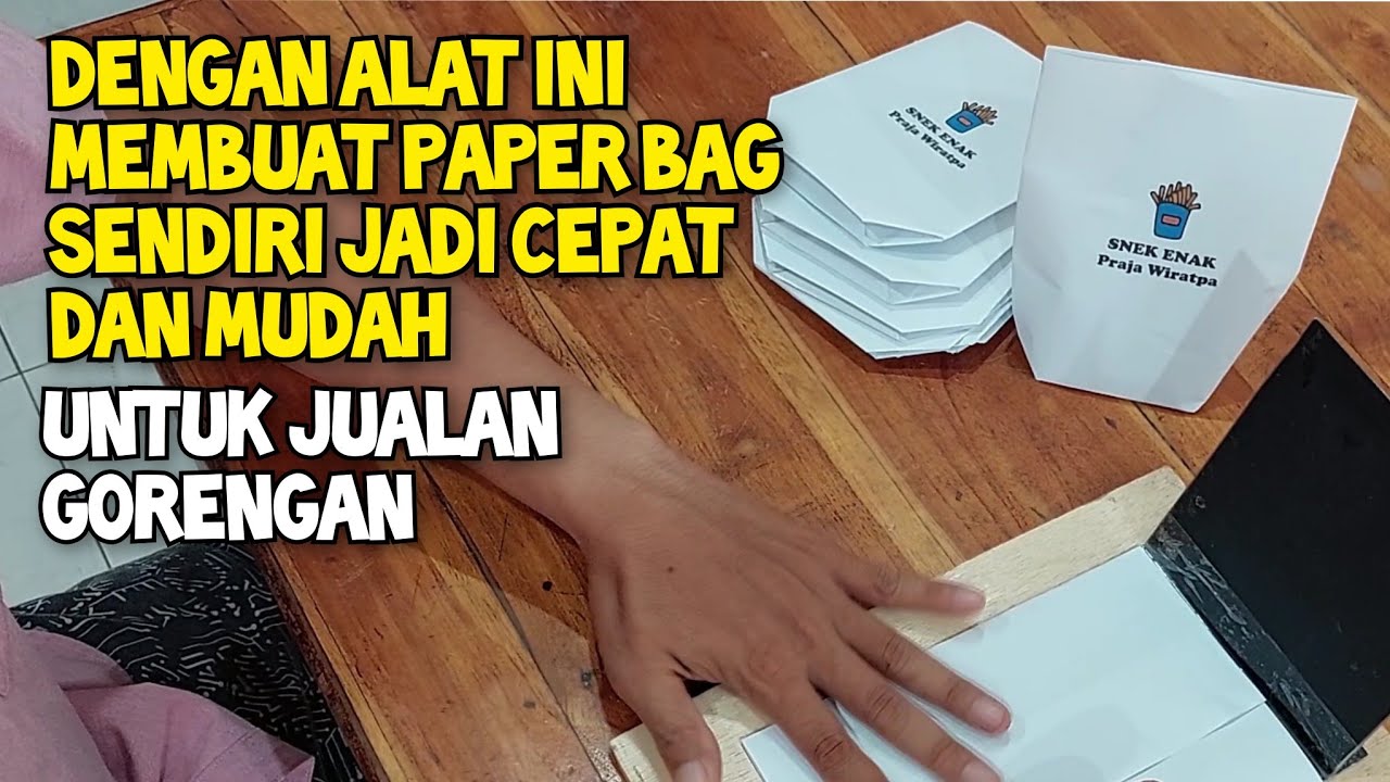 Cara Membuat Alat Pembuat Paper Bag/Pembungkus Kertas Dengan Cepat & Mudah