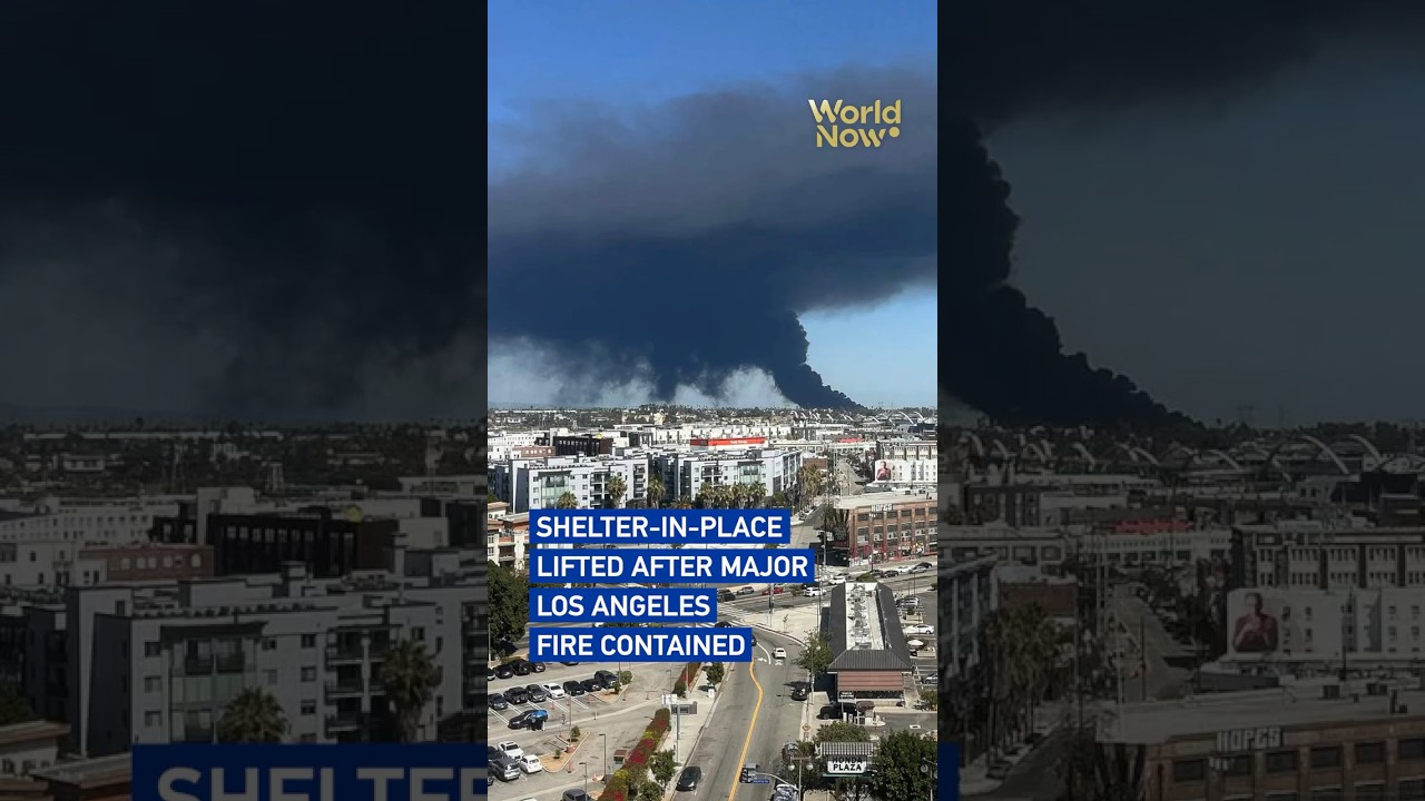 Shelter-in-place lifted after major Los Angeles fire contained #worldnow