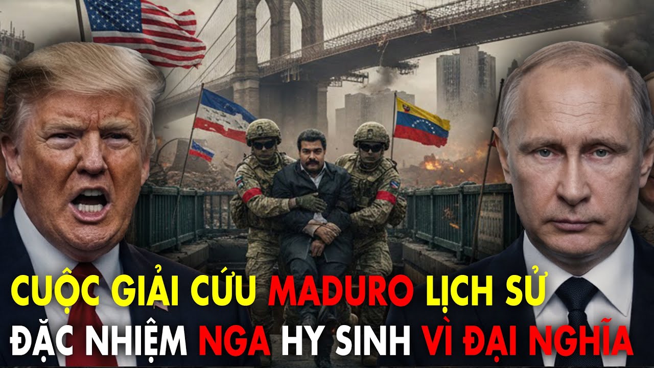 Đặc nhiệm Nga x&ocirc;ng thẳng v&agrave;o New York giải cứu Tổng Thống Maduro, Mỹ cho&aacute;ng nặng