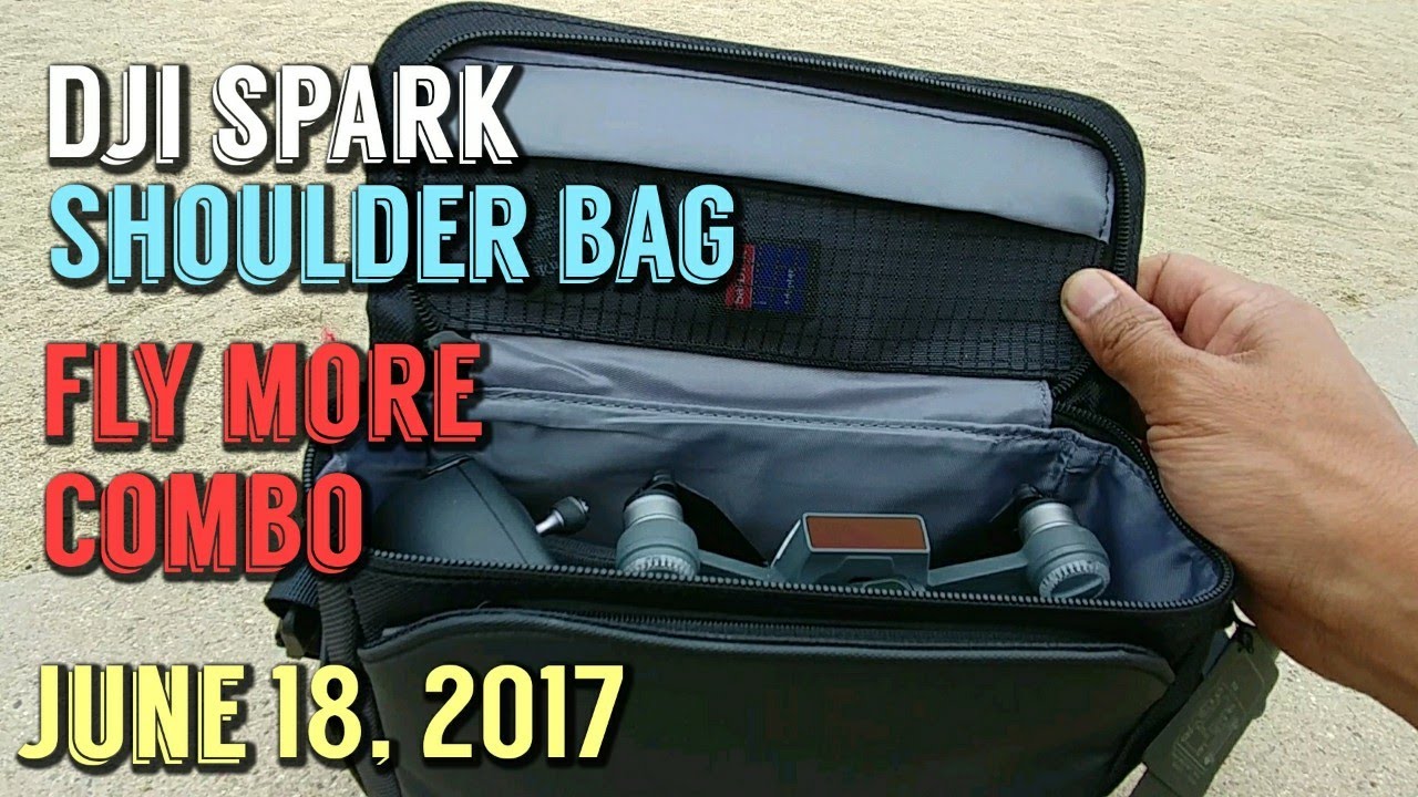 DJI Spark Shoulder Bag Review  - What Fits Inside the DJI Spark Fly More Combo Carrying Case?