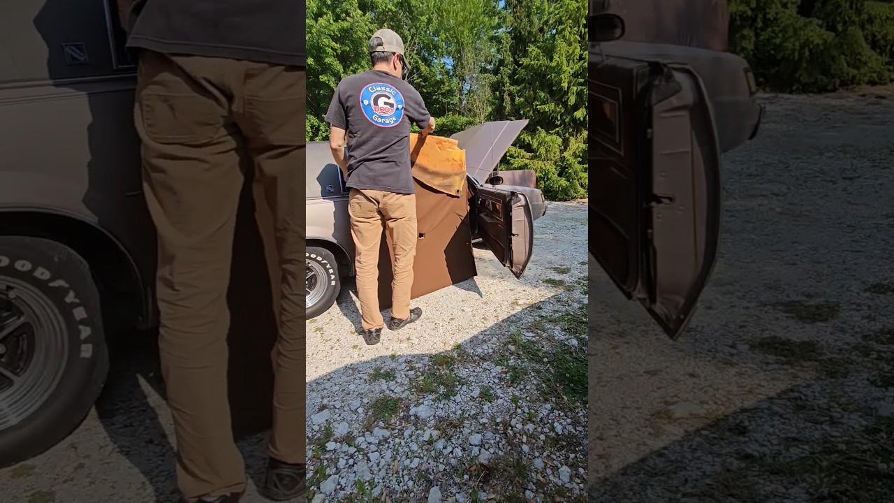 1 Minute Headliner Replacement!  #classicgbodygarage #gbody ##keepthosegbodysrollin #headliner