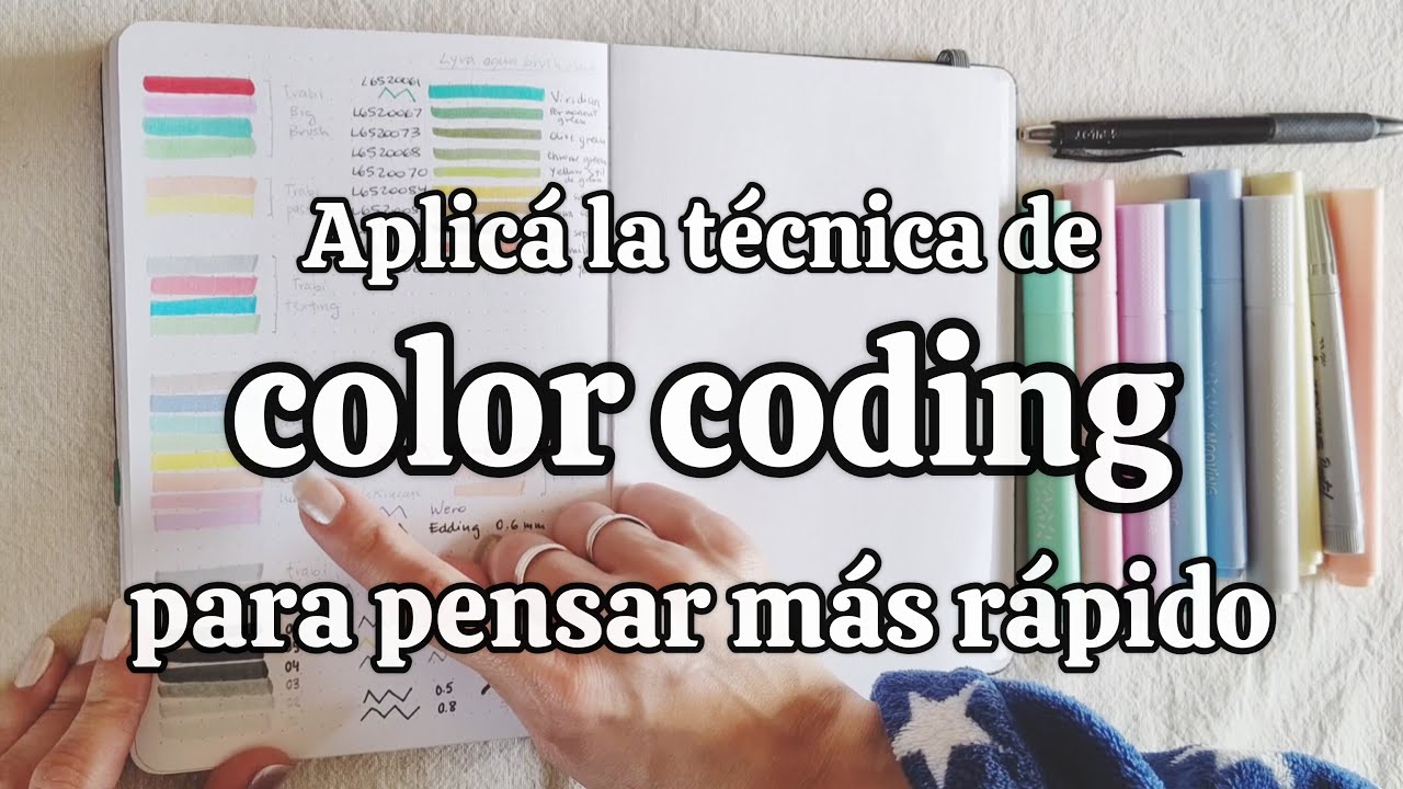 Técnica para estudiar, aprender y organizarte mejor: COLOR CODING en mi bullet journal