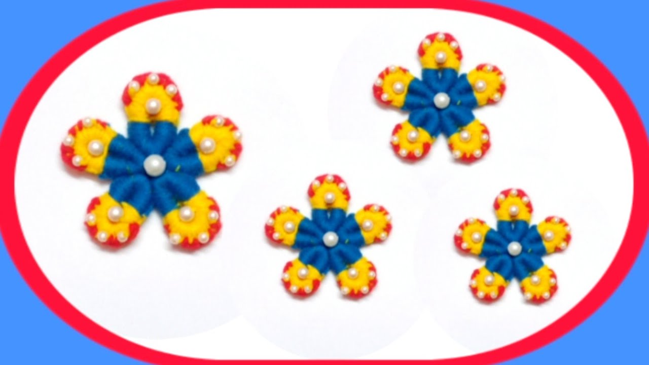 It's so Beautiful 🌷🌹 Superb Flower Making Idea with Wool - Hand Embroidery Amazing Flower Design
