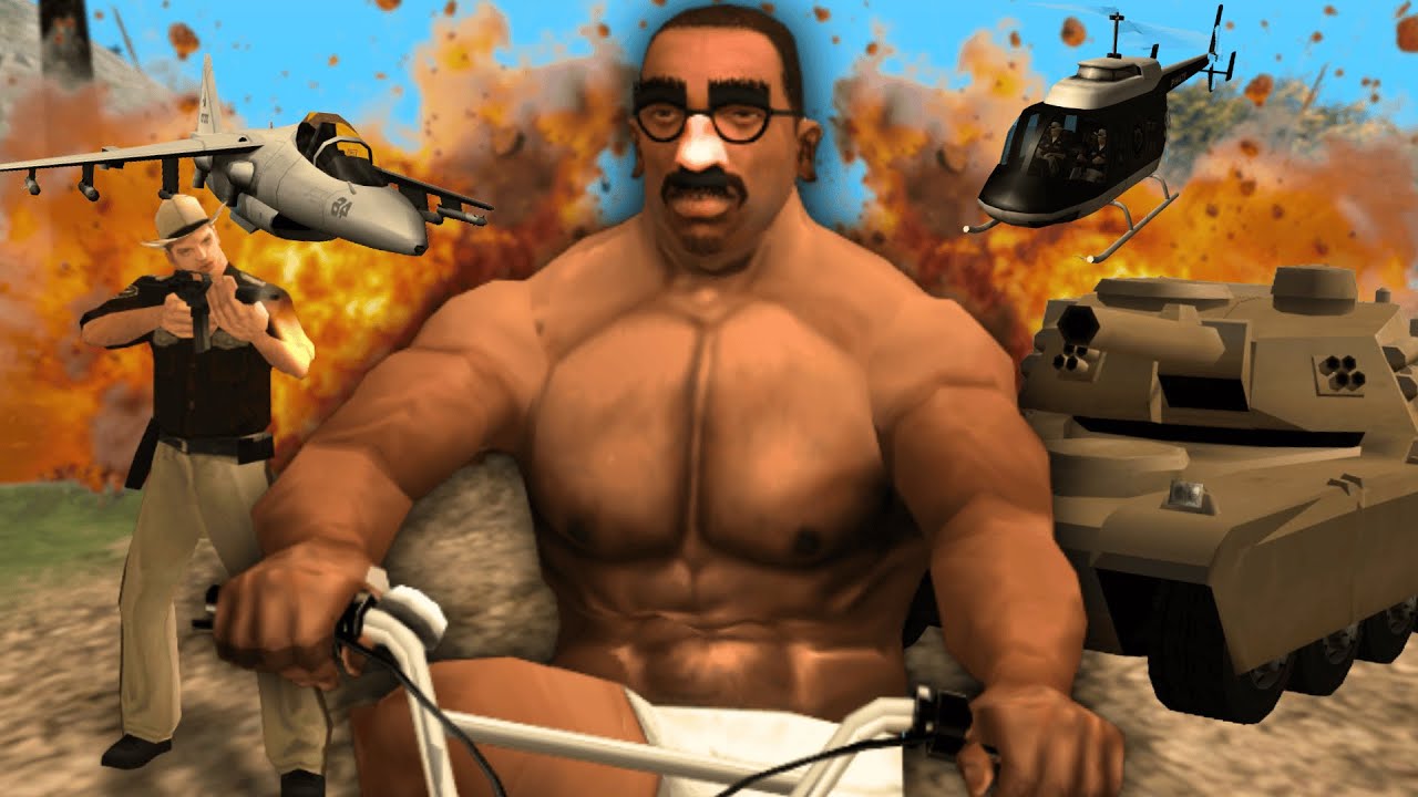 Tentei SOBREVIVER A 12 ESTRELAS DE PROCURADO no GTA SAN ANDREAS