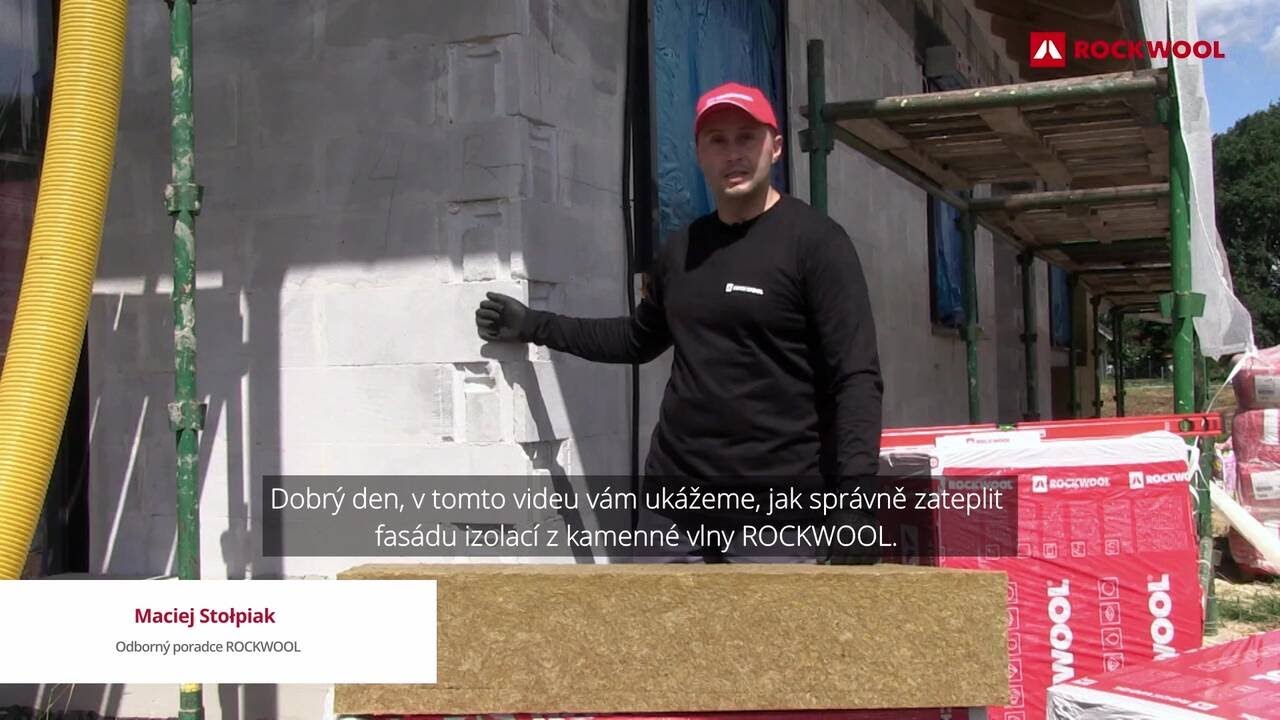 Jak zateplit kontaktní fasádu (ETICS) s izolací ROCKWOOL | Montážní návod krok za krokem