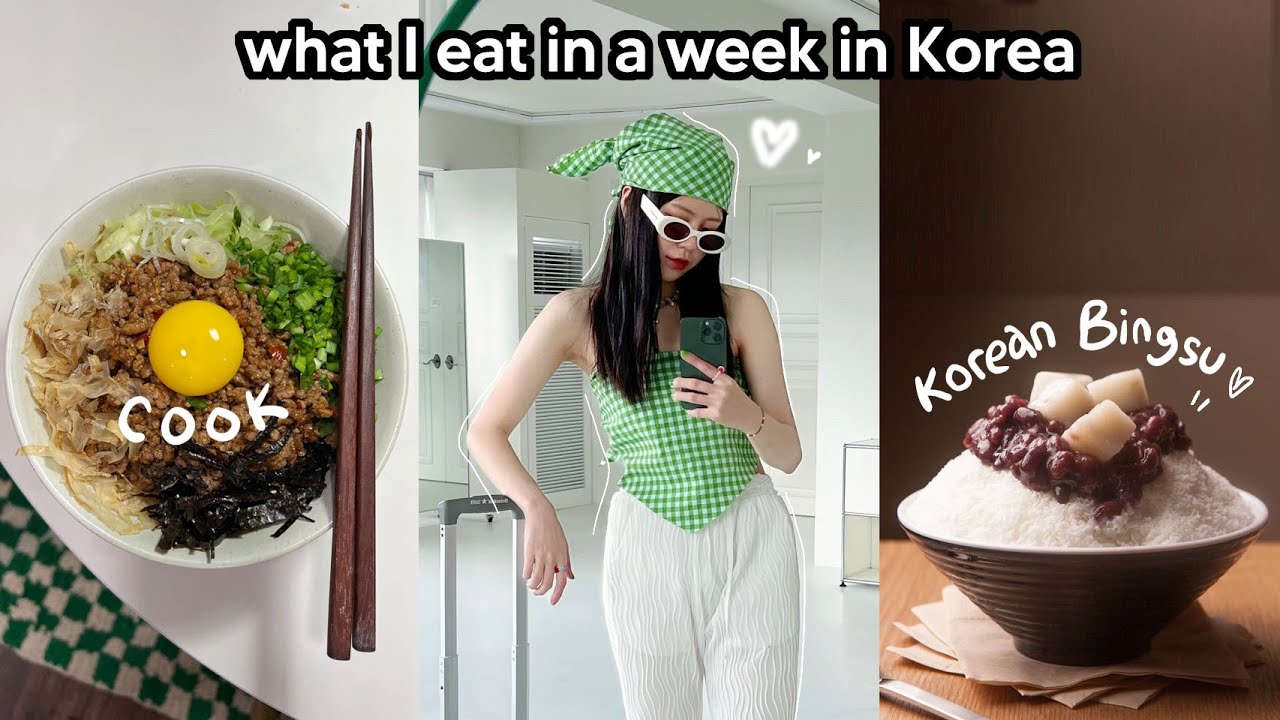 What I Eat In A Week In Korea on Summer (Realistic + healthy recipes) | Q2HAN