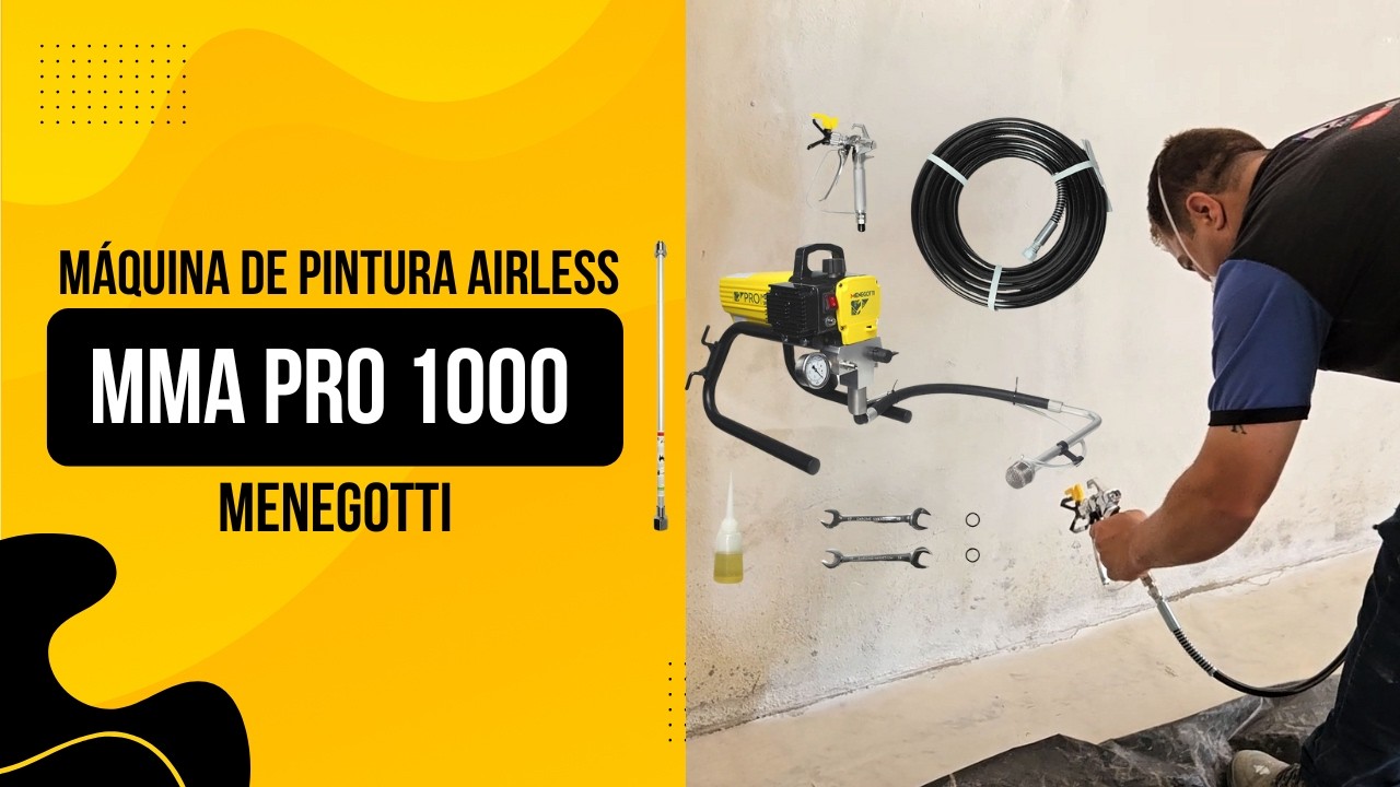 Máquina de Pintura Airless PRO 1000 - MENEGOTTI - O mais compelto do Youtube