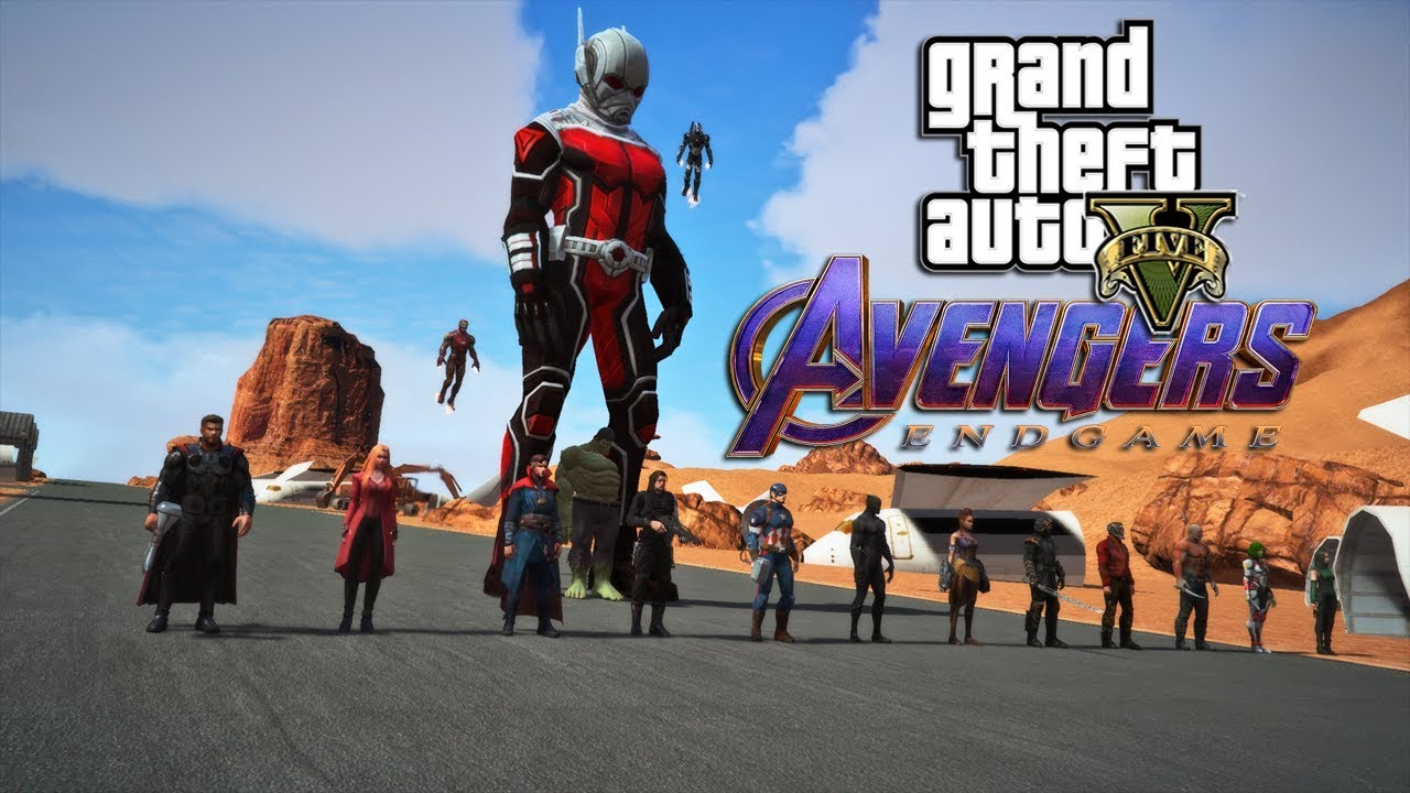 AVENGERS ENDGAME BATTLE, WHATEVER IT TAKES!! (GTA 5 PC MODS)