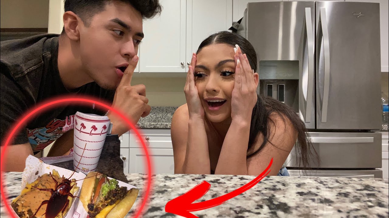 HILARIOUS COCKROACH PRANK ON GIRLFRIEND *SHE CRIES*