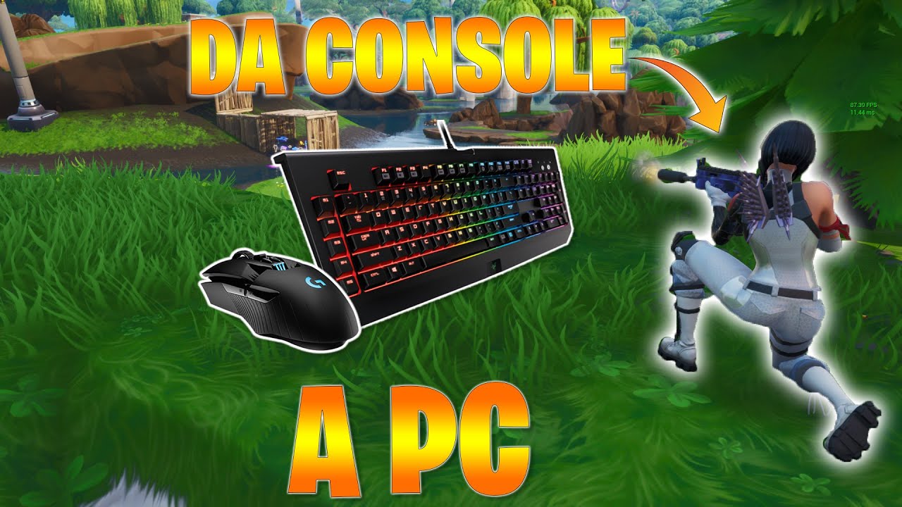 LA MIA PRIMA PARTITA SU PC [FORTNITE SOLO MOUSE E TASTIERA]