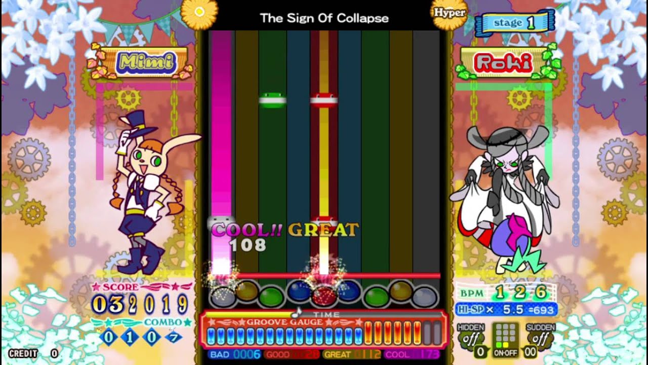 [pop'n music éclale] The Sign Of Collapse (H)