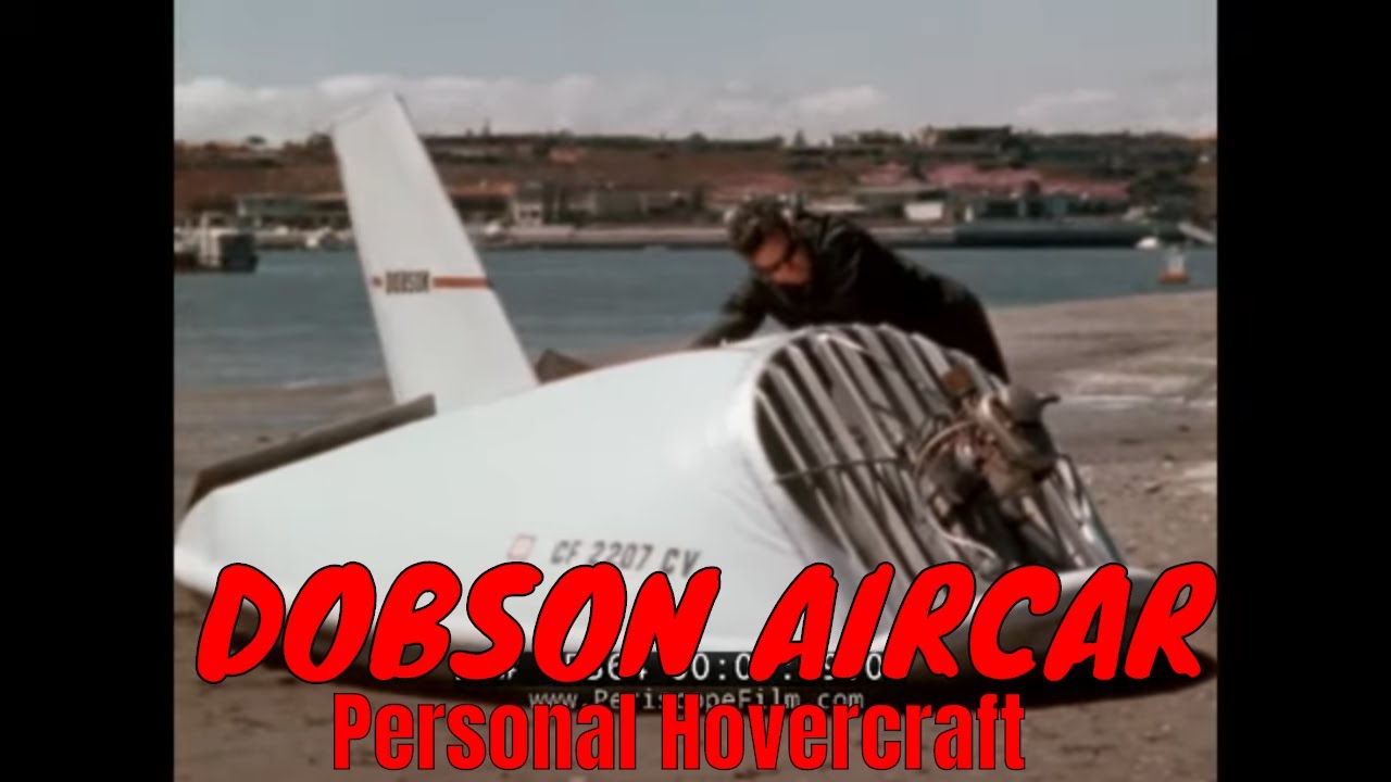 FRANKLIN DOBSON AIRCAR HOVERCRAFT  / GROUND EFFECT VEHICLE 1960s PROMO FILM (SILENT) 15364