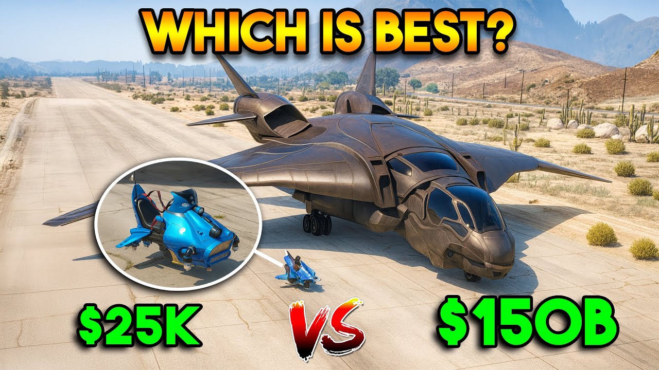 GTA 5 : CHEAP JET VS EXPENSIVE JET (WHICH IS BEST?)