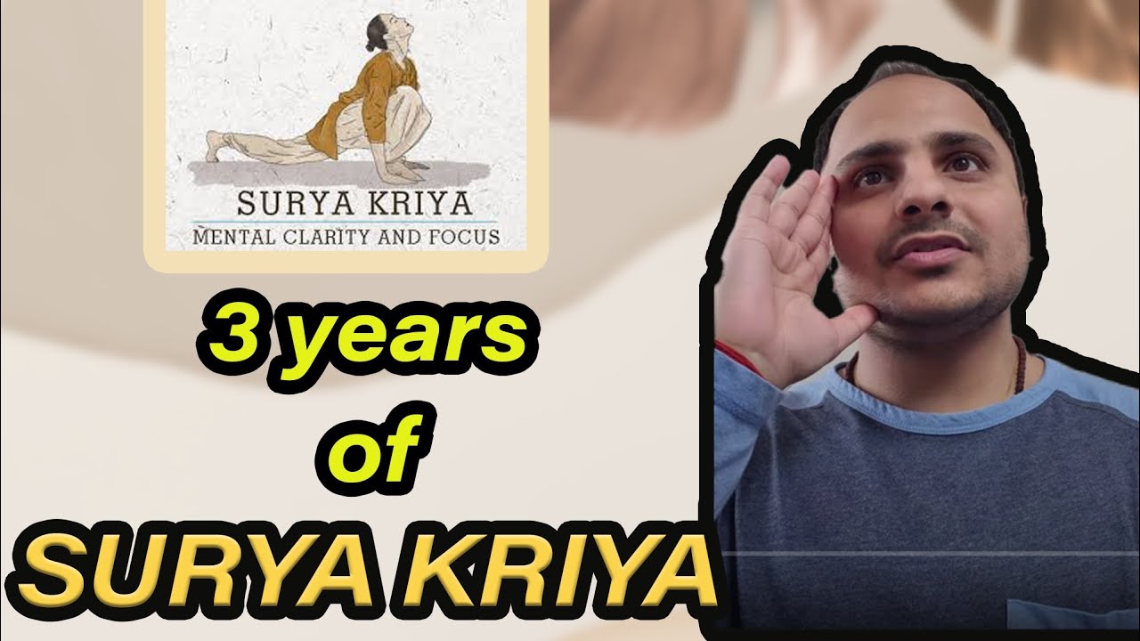 3 years of SURYA KRIYA
