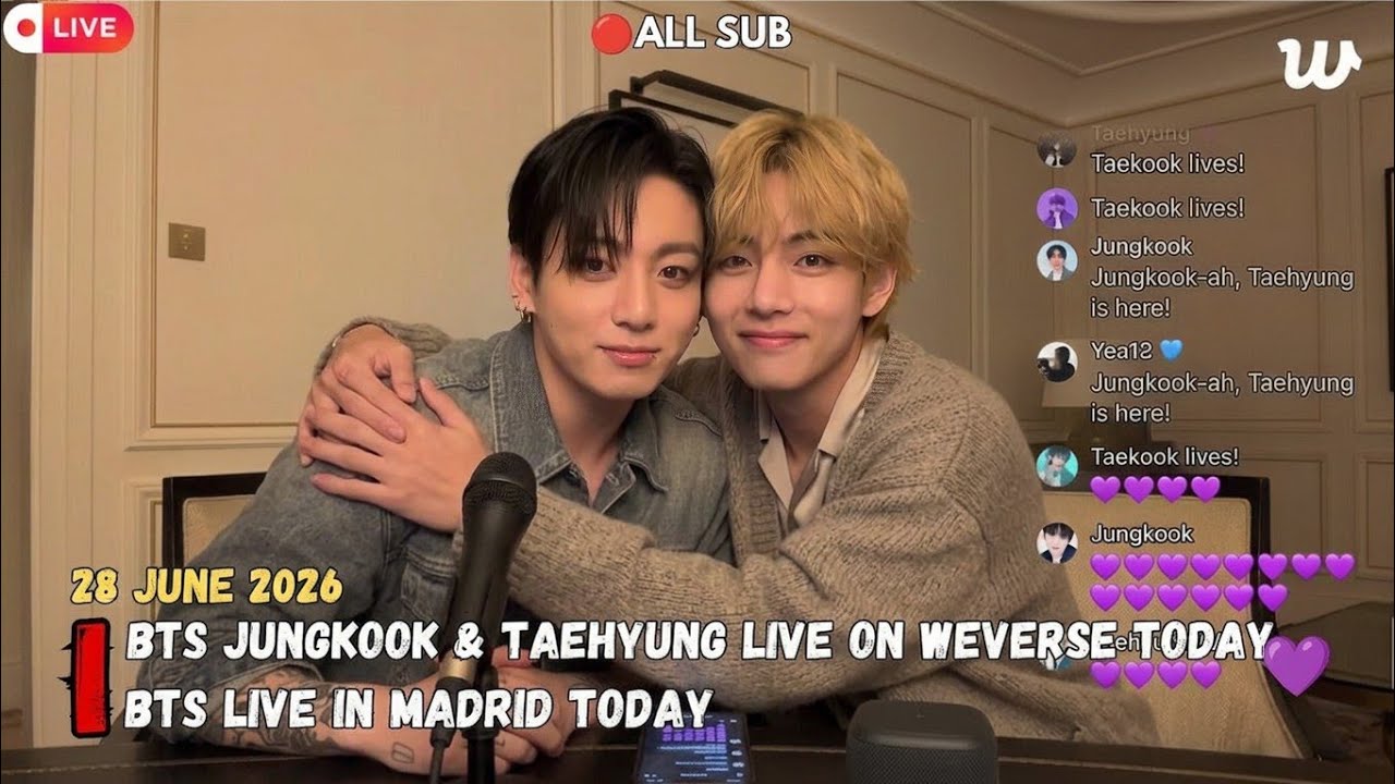 🔴День рождения Ви из BTS🎂 Полная запись Weverse Live (Джин, Джей-Хоуп, RM, Ch) от 30 декабря 2025 г.