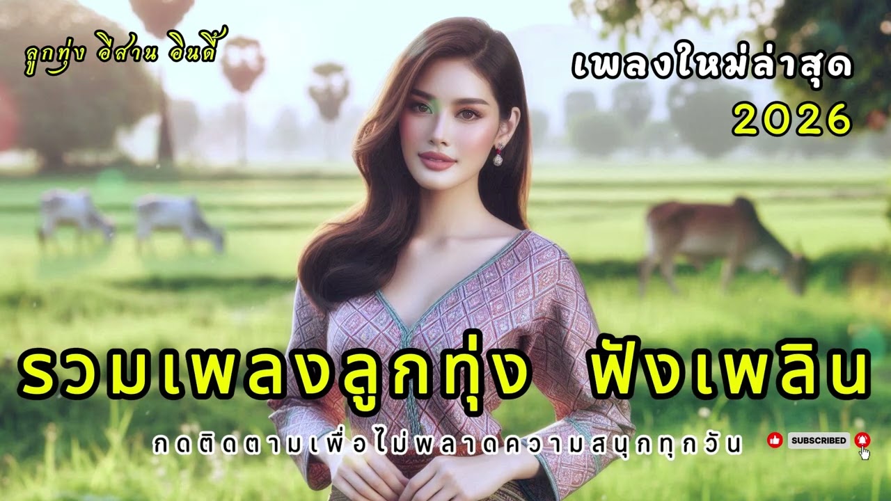 เพลงลูกทุ่งเพราะๆ 2026  คนไกลบ้าน ฟังเพลิน ฟังสบาย ในวันทำงาน เพลงใหม่ล่าสุด เติมกำลังใจ