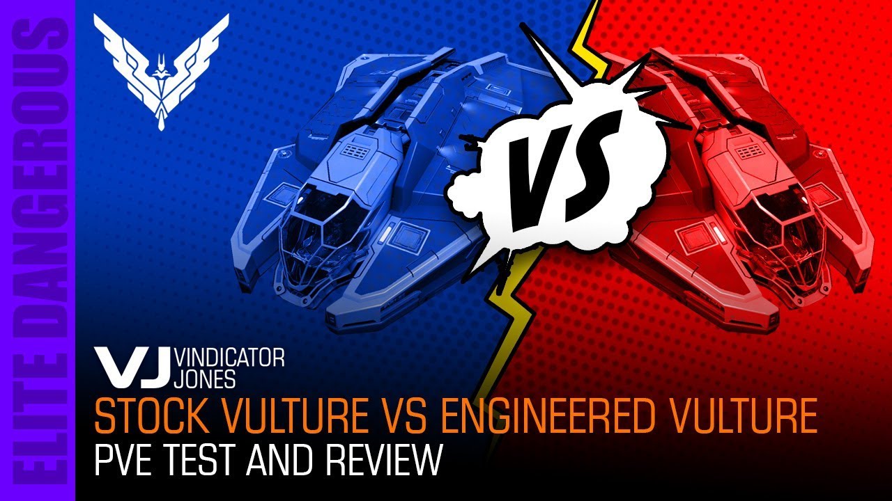 Stock Vulture vs Engineered Vulture PVE Test   Elite Dangerous