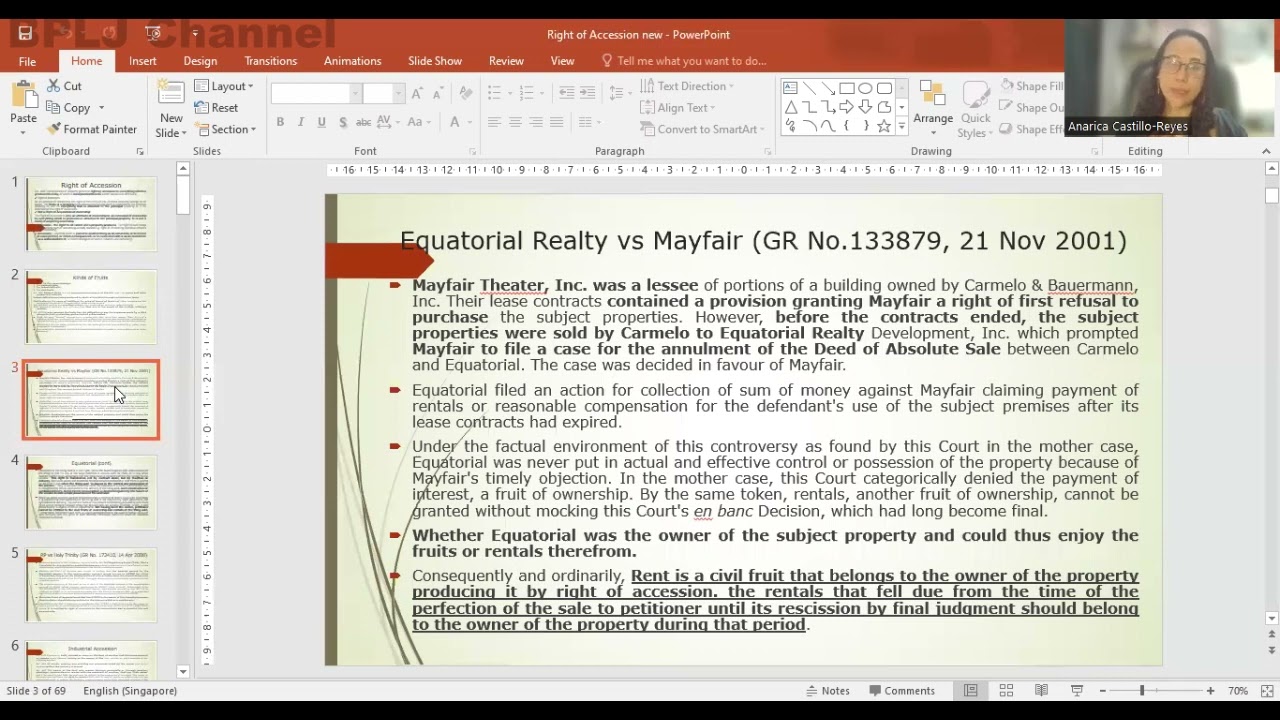 PROPERTY Right of Accession
