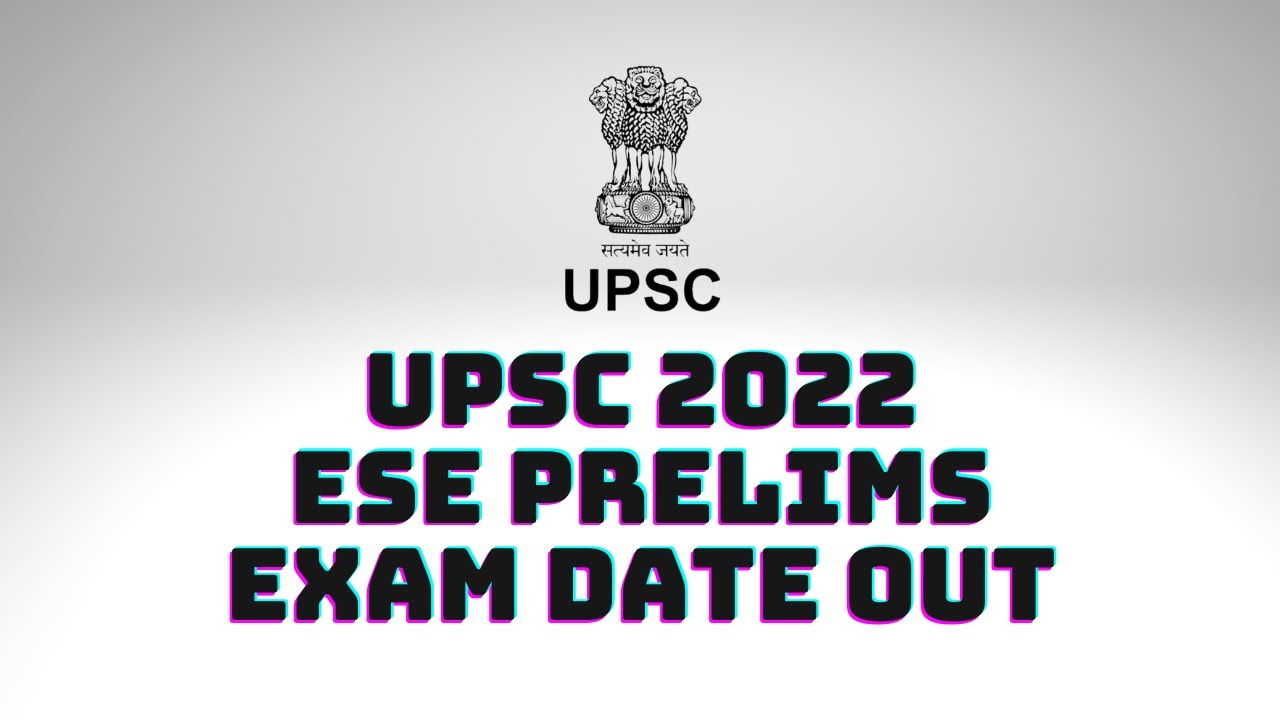 ESE prelims 2022 Exam Date Out | UPSC Engineering Services Examination #ese