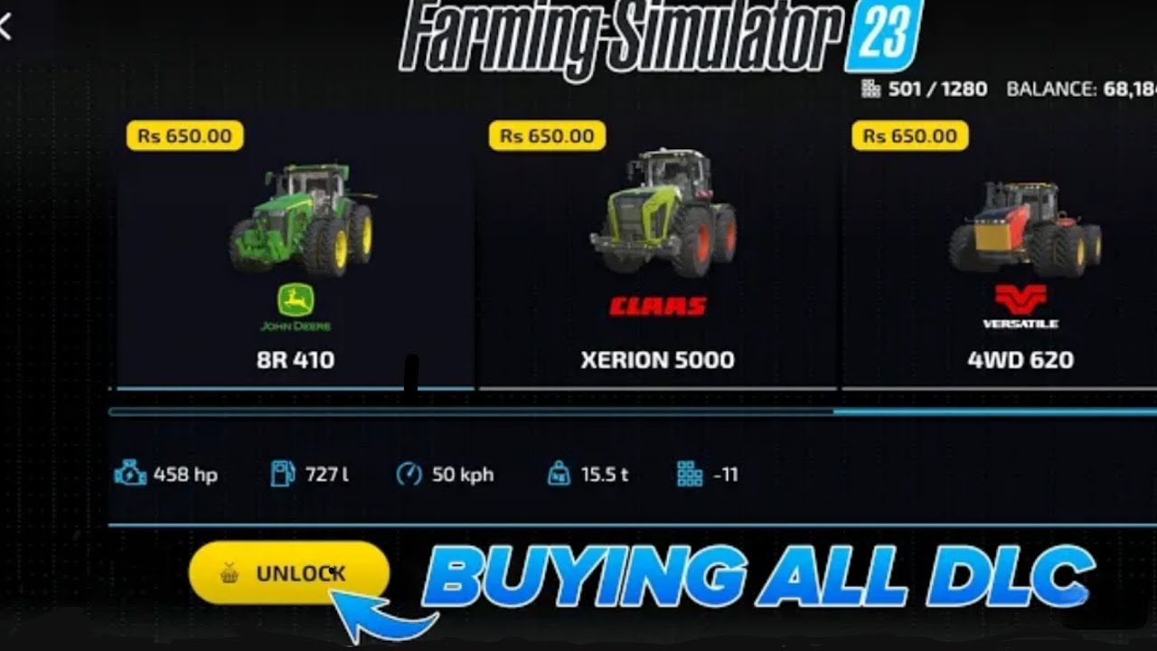 How to unlock 🔓 vehicle in farming simulator 23 Free