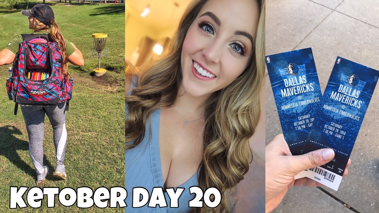 KETOber Day 20 | Keto Food, Disc Golf & Dallas Mavs Game!