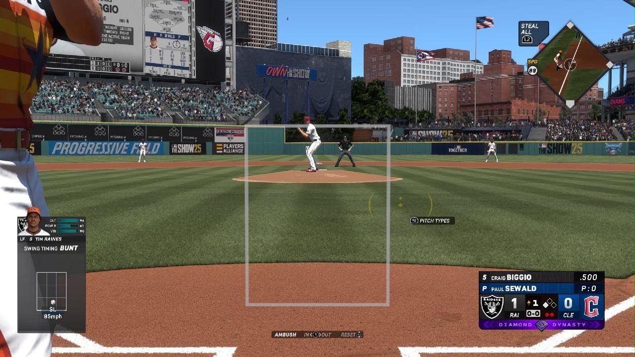 MLB The Show 25 bunt cheese to beat diamond quest on GOAT everytime