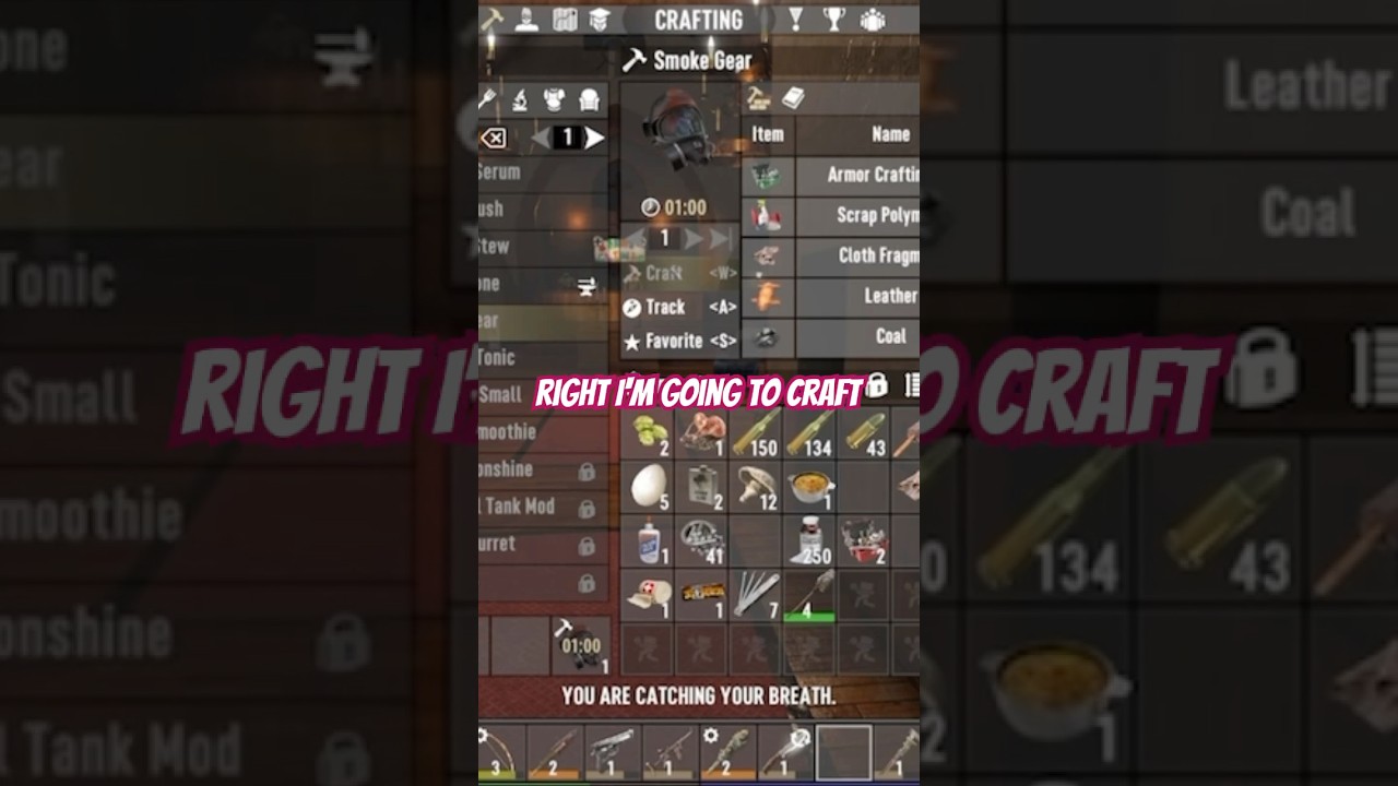 You need to craft smoke gear to survive in the burnt forest biome. #7dtd #gaming #7daystodietips