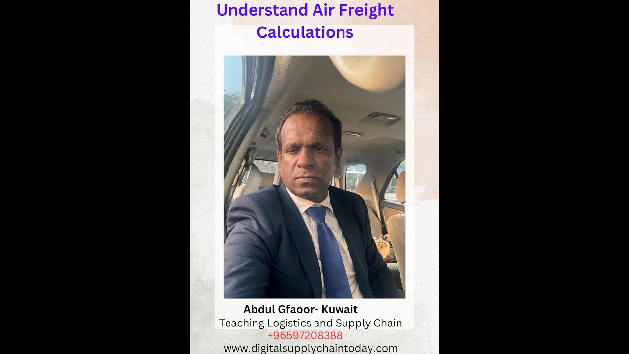 Air Freight - ULD container, Chargeable weight.