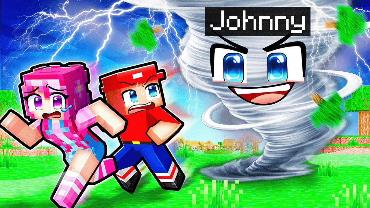 Trolling My Friend as NATURAL DISASTERS in Minecraft…