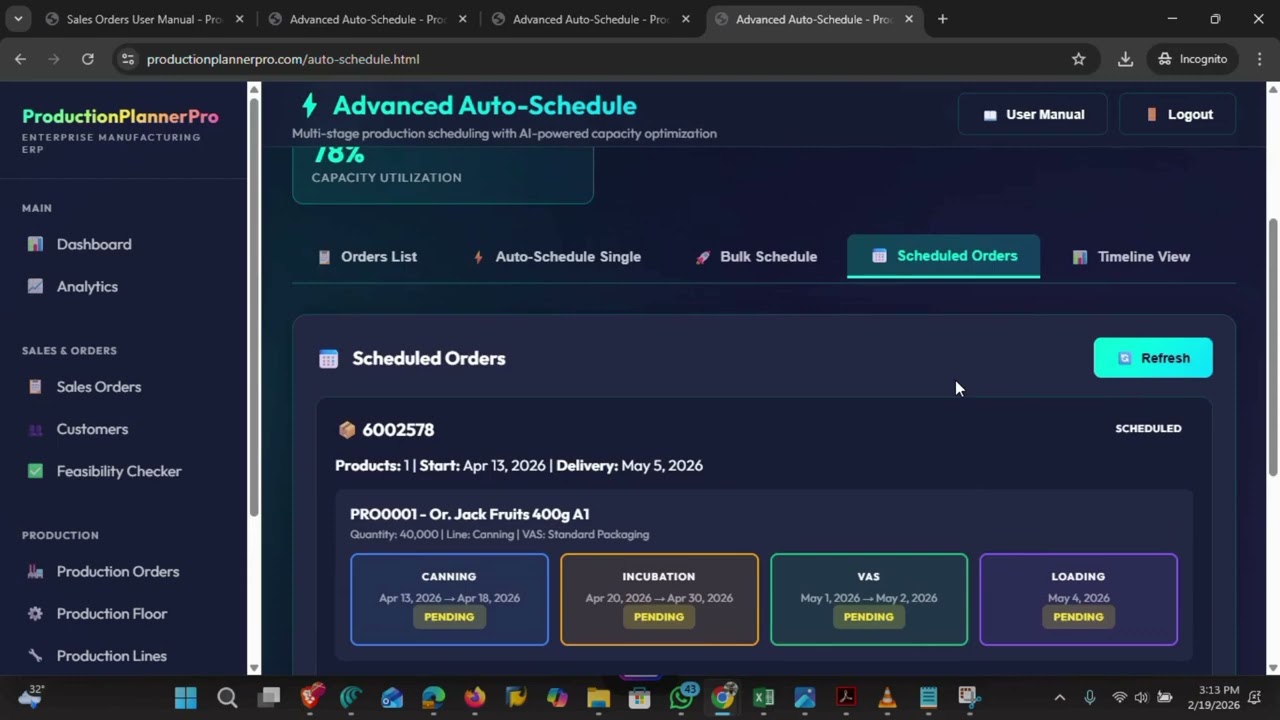 How to Use Auto Scheduler in Production Planner Pro | Automatic Production Scheduling