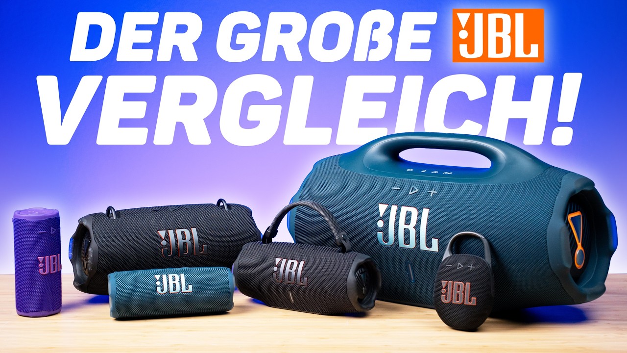 JBL Bluetooth-Speaker-Vergleich 2026: Von Go 4 bis Boombox 4 – Welcher lohnt sich?