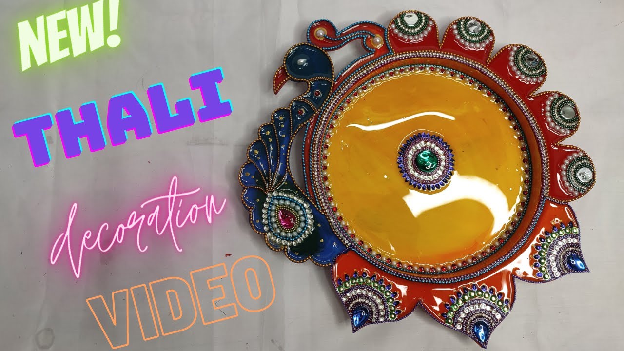 Pooja Thali decoration video #woodenart