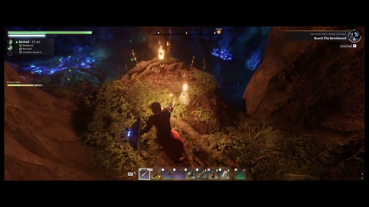 Enshrouded (update7) Playthrough part 7 - Fuseau de la chasseresse, cuve du forgeron et... barbier !