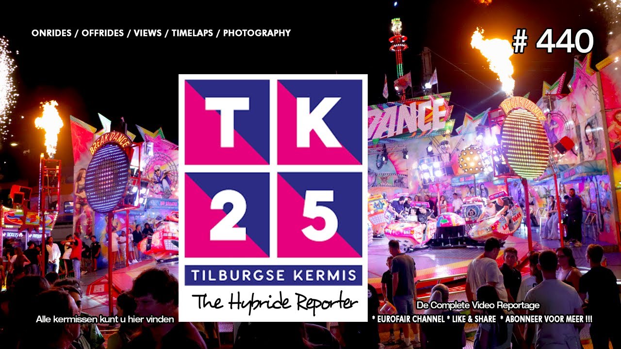 Tilburgse Kermis 2025  The Netherlands  ( The biggest funfair in Benelux)