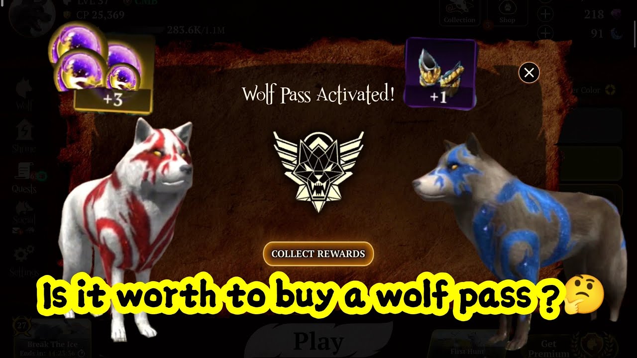 Watch this before you buying the wolf pass !! 🐺 The wolf - aphal wolf pass buying and skin showcase