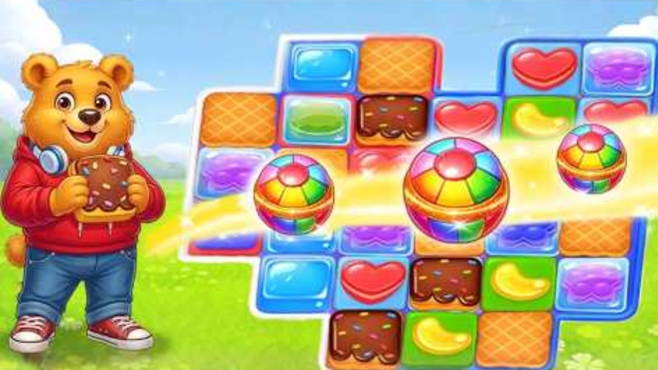 Biscuit Match Gameplay | Funny Match-3 Biscuit Puzzle