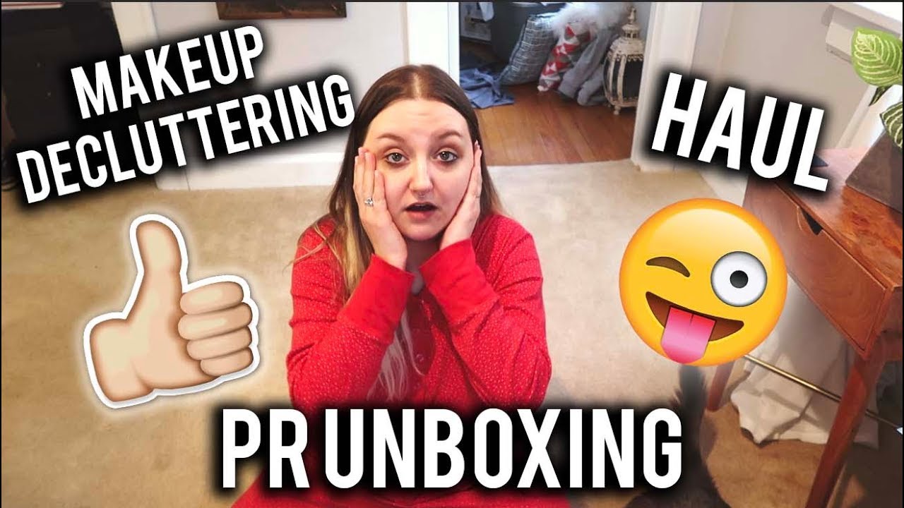 DECLUTTERING MY MAKEUP ROOM | PR UNBOXING & MINI DRUGSTORE HAUL | RawBeautyKristi