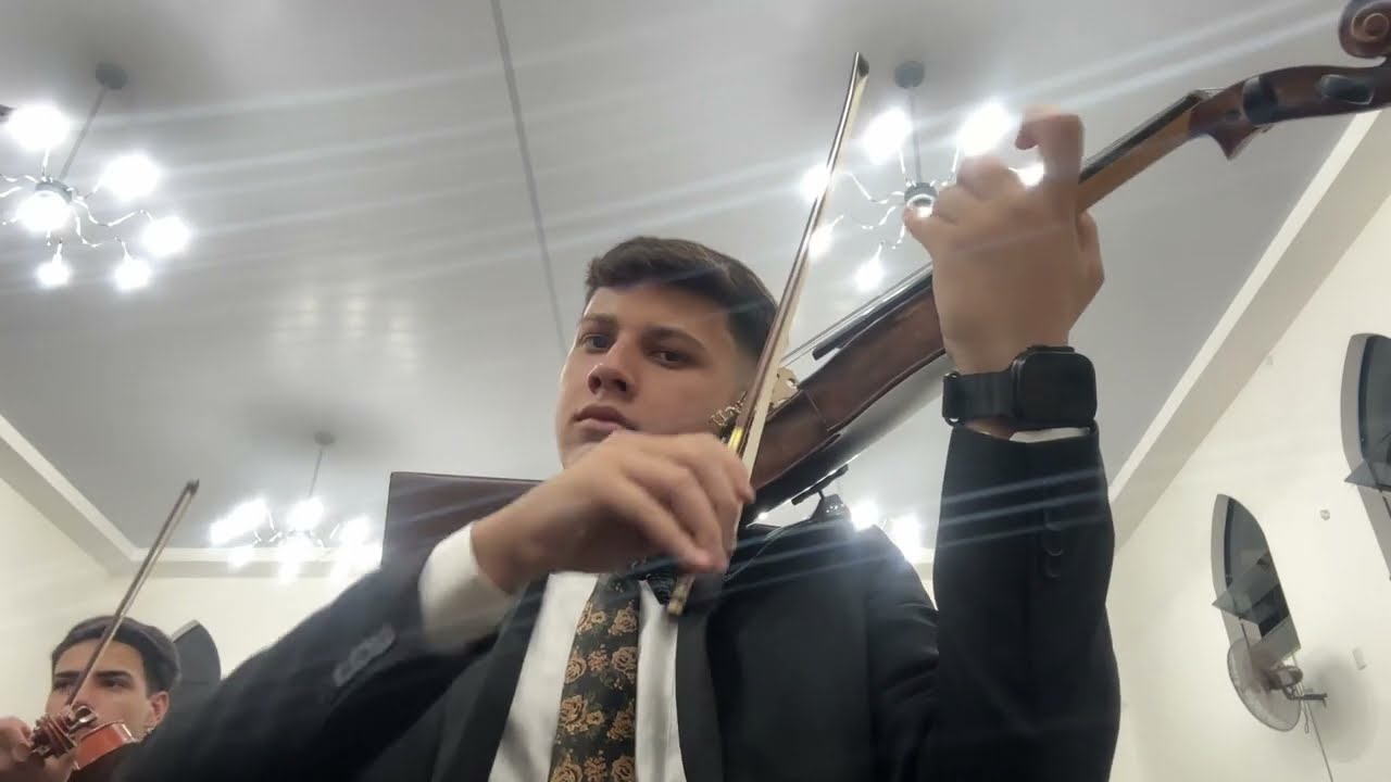 ENSAIO GLORIOSO VIOLINO NO OITAVADO HINO 384