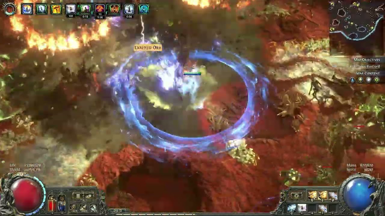 Overwhelming Elemental Damage Explosive Shot Invoker Path of Exile 2