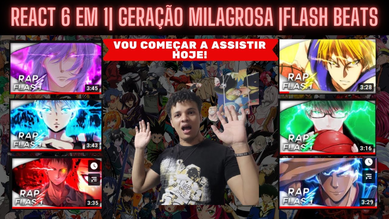 REACT 6 EM 1|Rap da Geração Milagrosa (KNB) Kuroko Tetsuya| Murasakibara Atsushi | Midorima Shintaro