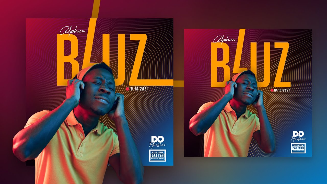 How to Design Music Album Cover in Photoshop #FlyerDesign #AlbumCover