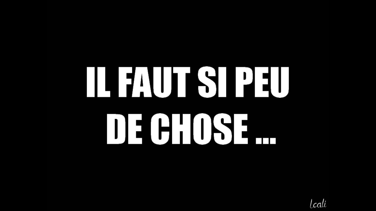 cantique il faut si peu de chose