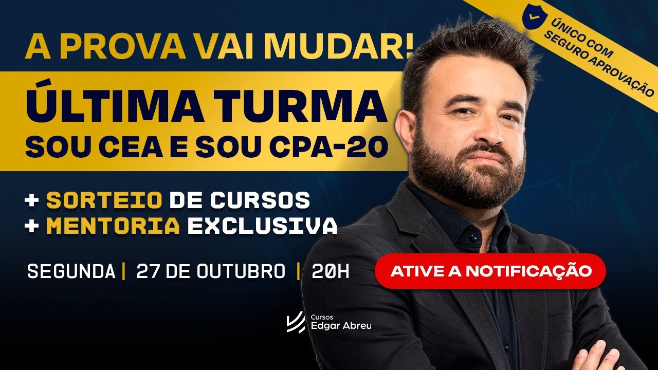 🚨 &Uacute;LTIMA CHANCE: Passe na CPA-20 ou CEA antes da nova prova da ANBIMA!
