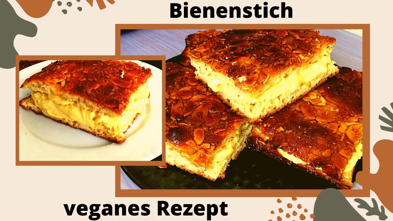 Endlich! Veganer Bienenstich 🐝 auf dieses Rezept habt ihr gewartet /wie das Original /macht süchtig
