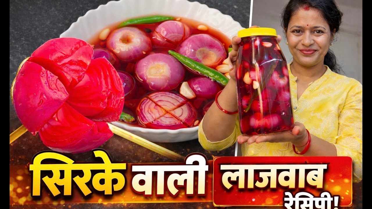 सिरका प्याज वेट लॉस रेसिपी | Sirka Onion for Weight Loss | 7 दिन में पेट कम 💪😋