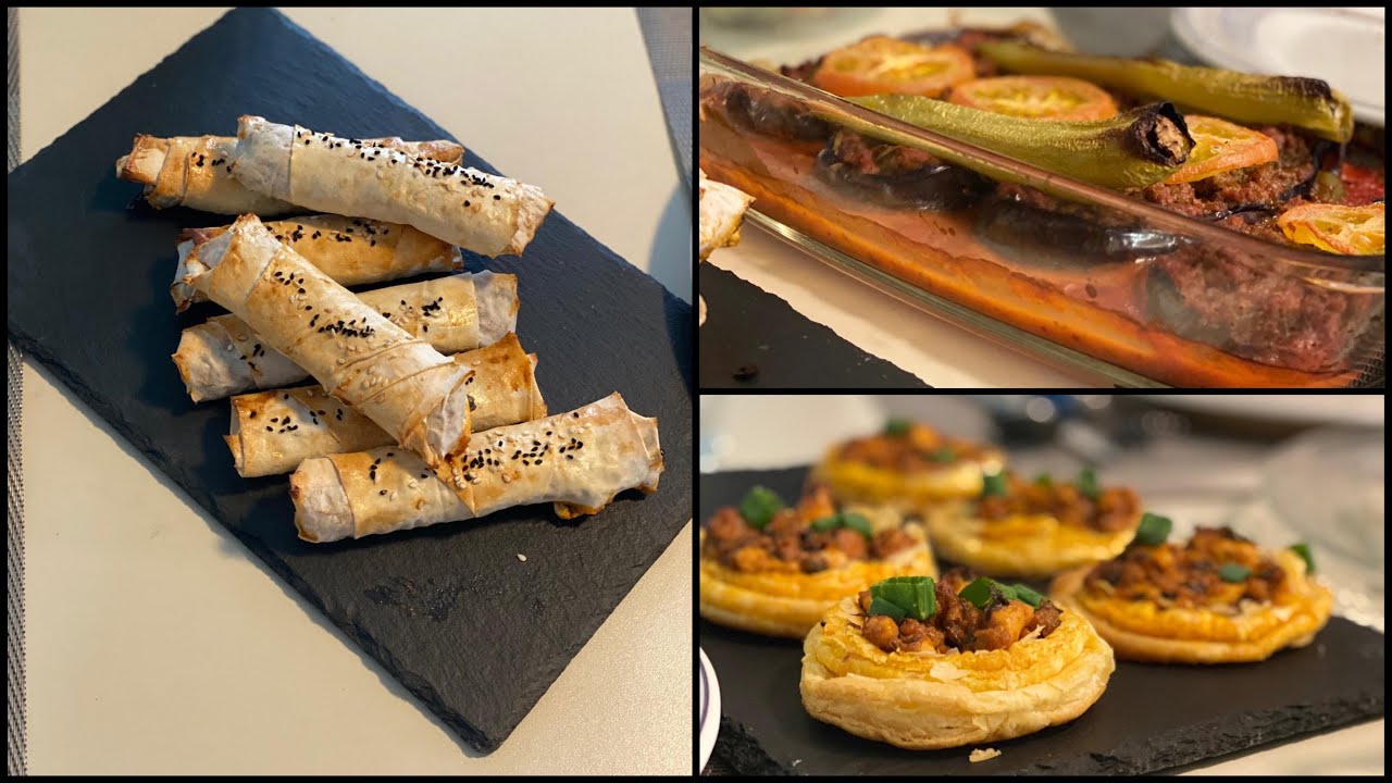 Turkish Iftar Menu | B&ouml;rek | T&uuml;rkischer Reis Karniyarik | chicken Tikka