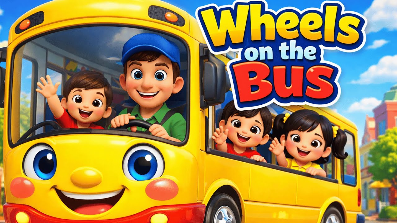 Wheels on the Bus 🚌 | Nursery Rhymes for Kids | Fun Baby Songs