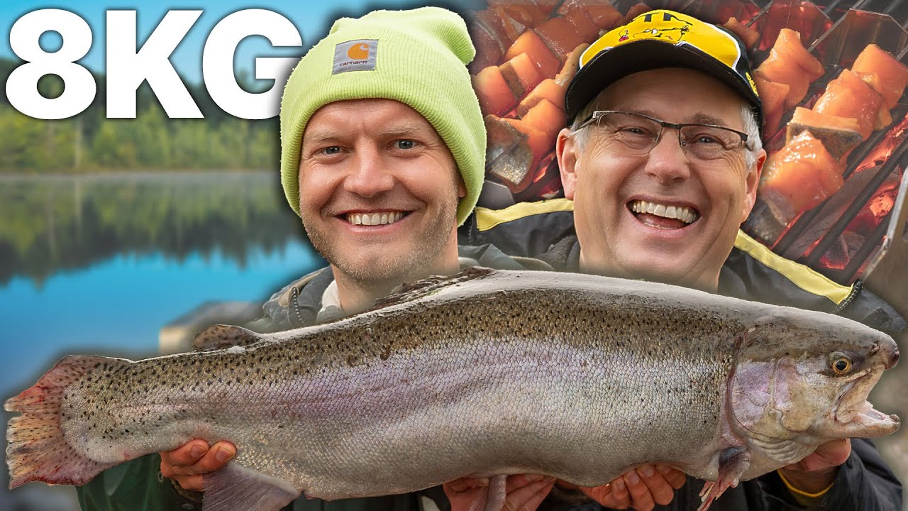 Riesenfang! 8kg Lachsforelle: Vom Angelhaken zum Schickling Grill - Oliver's Angelabenteuer
