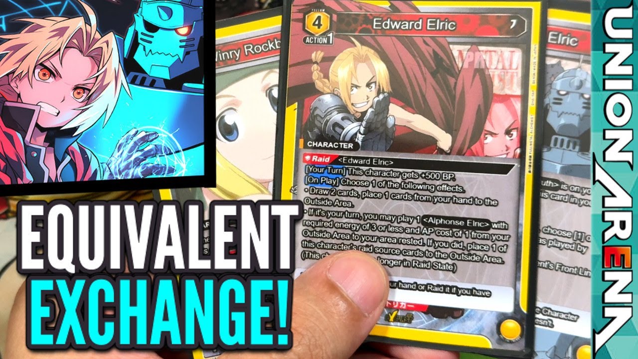 Fullmetal Alchemist Deck Profile - Edward & Alphonse (Yellow FMA-1) | Union Arena TCG